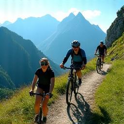 Guided alpine adventure package
